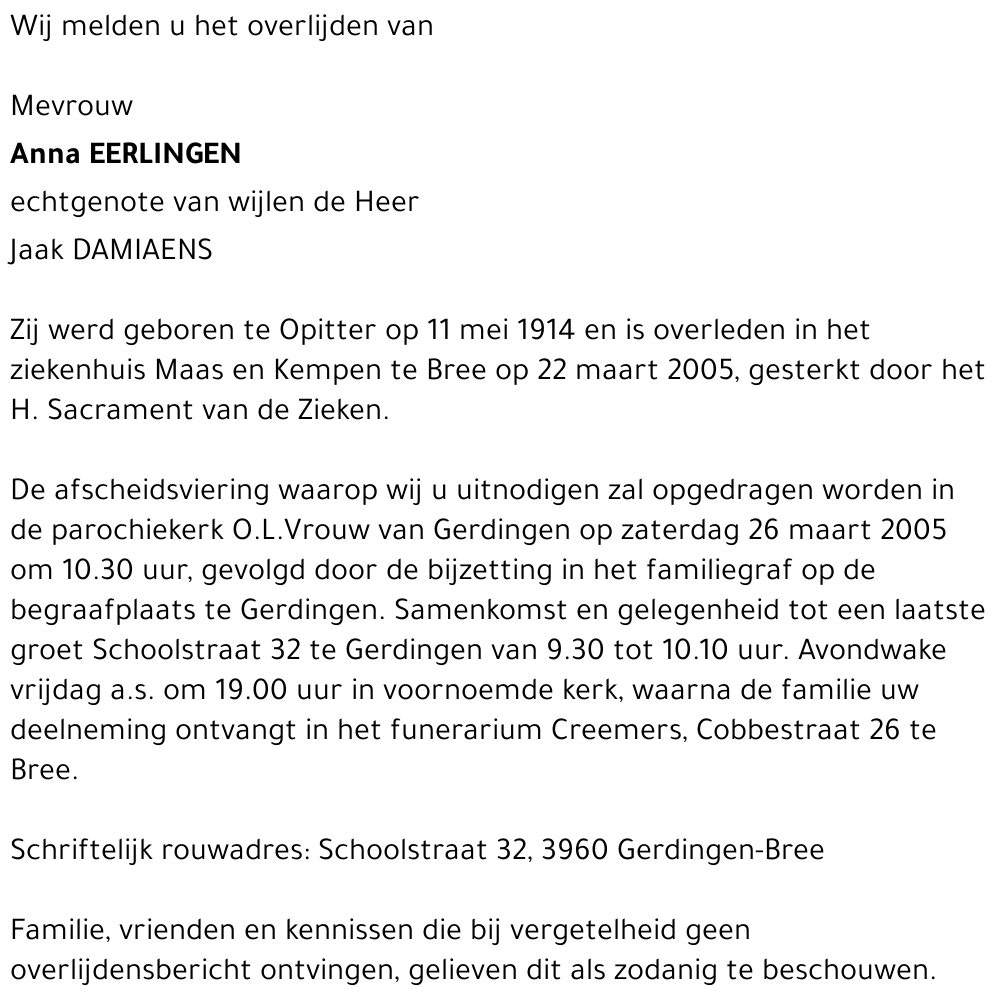 Anna EERLINGEN