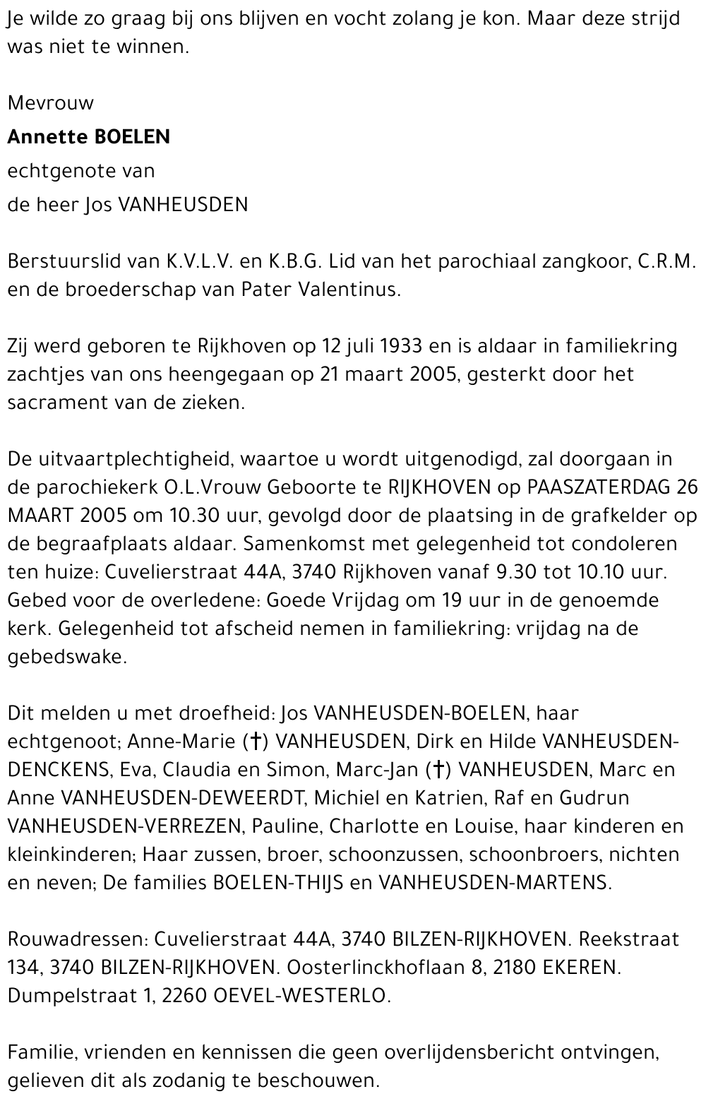 Annette BOELEN