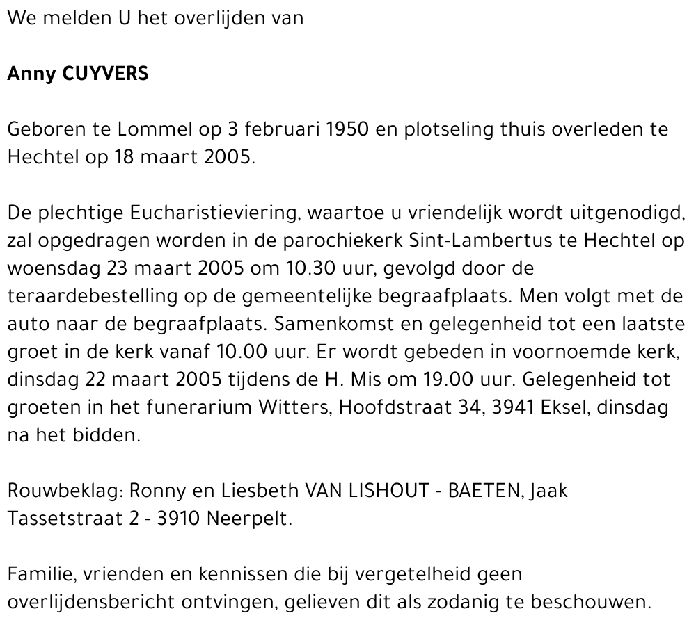 Anny CUYVERS