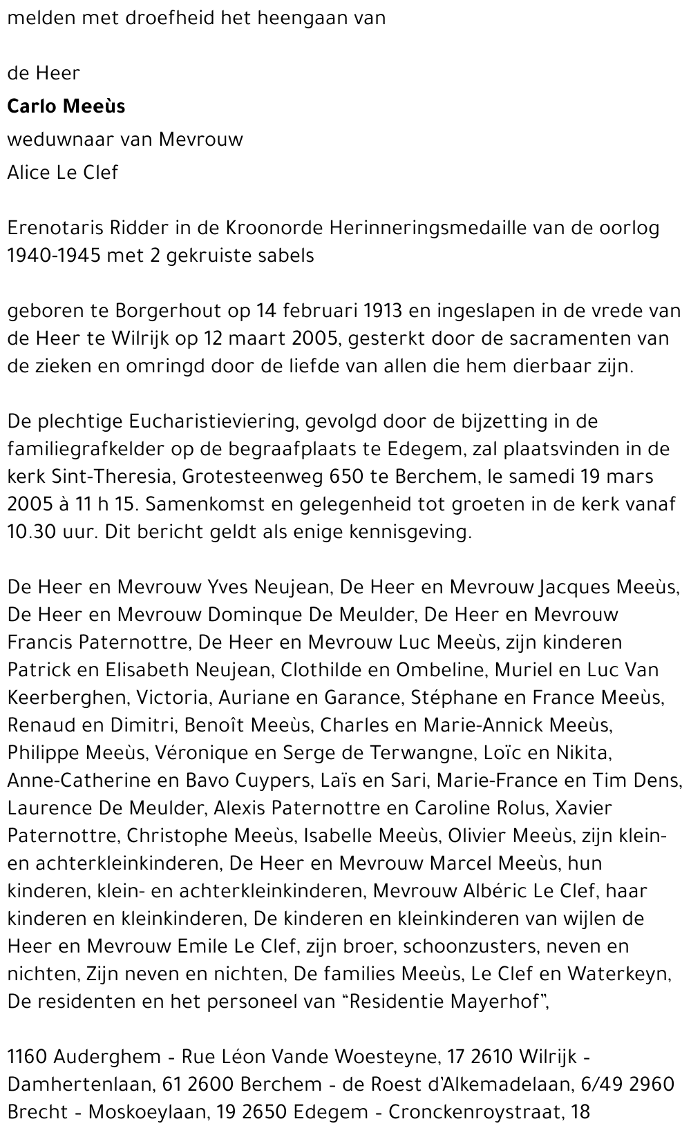 Carolus Meeùs