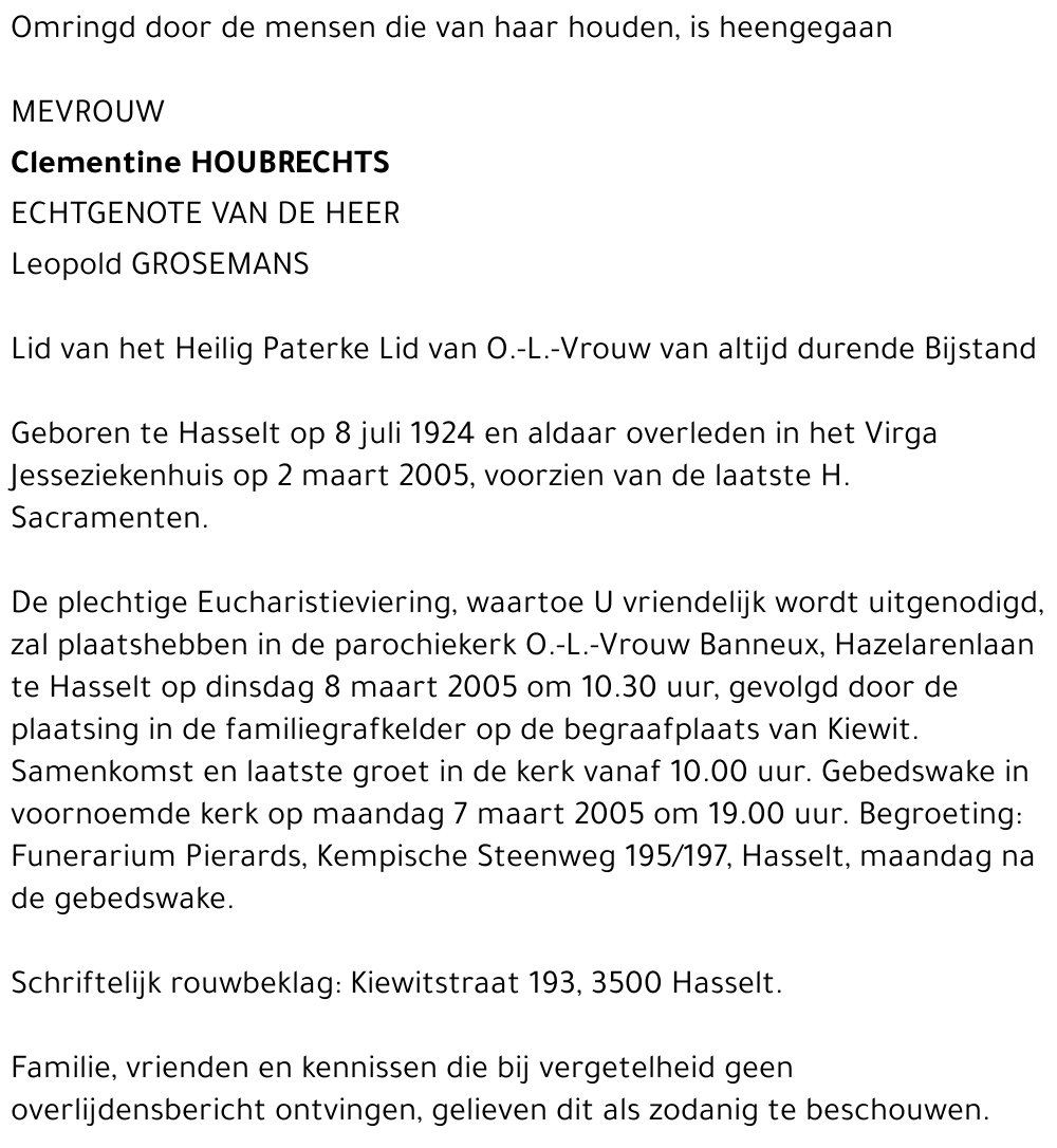 Clementine Houbrechts