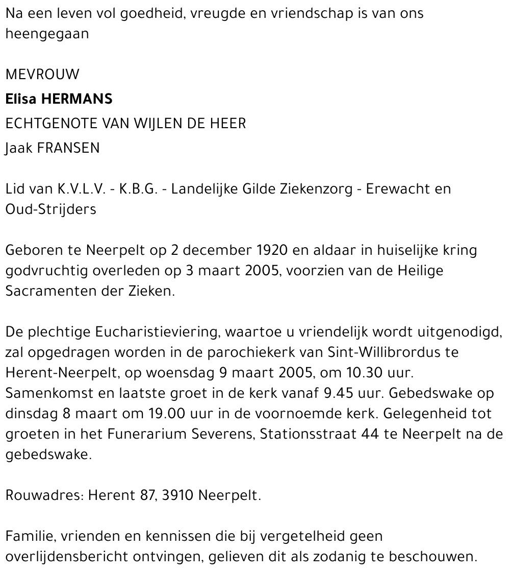 Elisa Hermans
