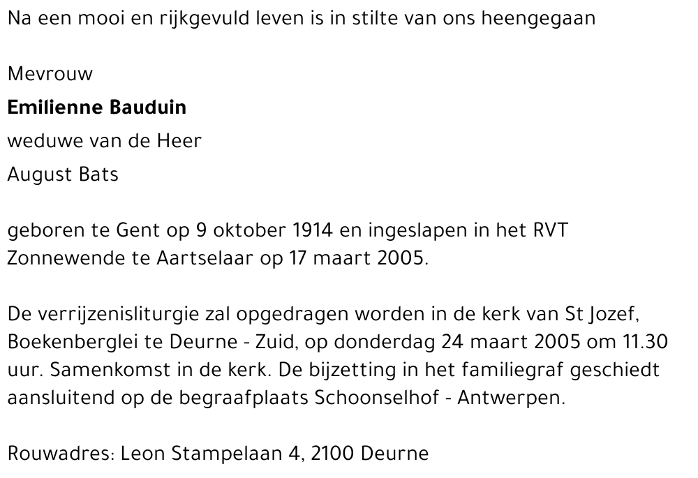 Emilienne Bauduin