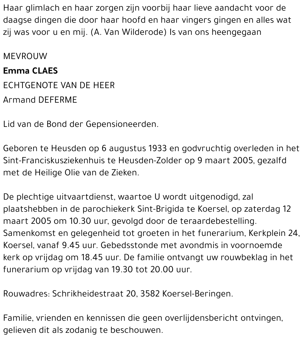 Emma Claes