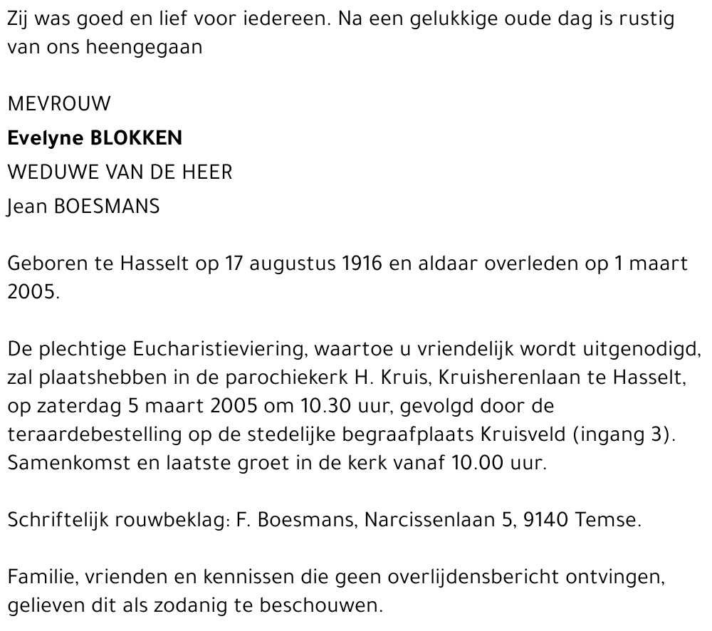 Evelyne Blokken