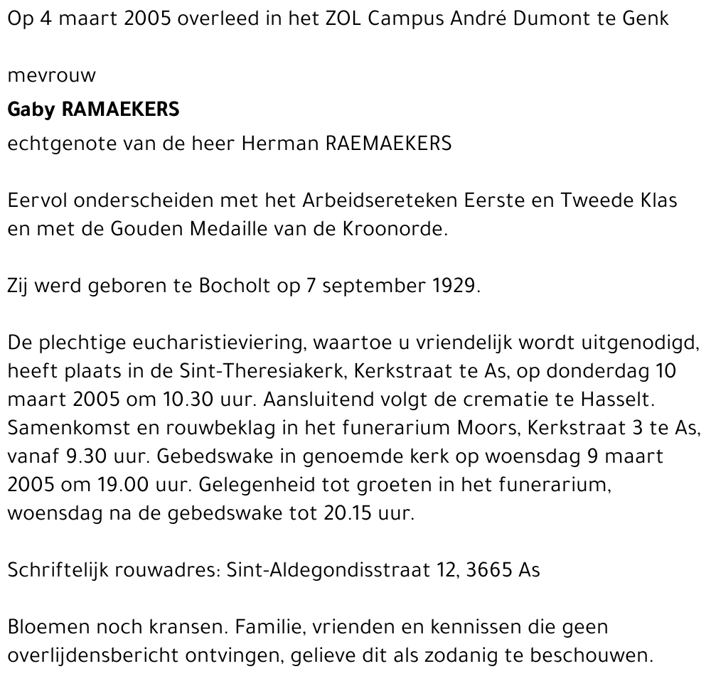 Gaby Ramaekers