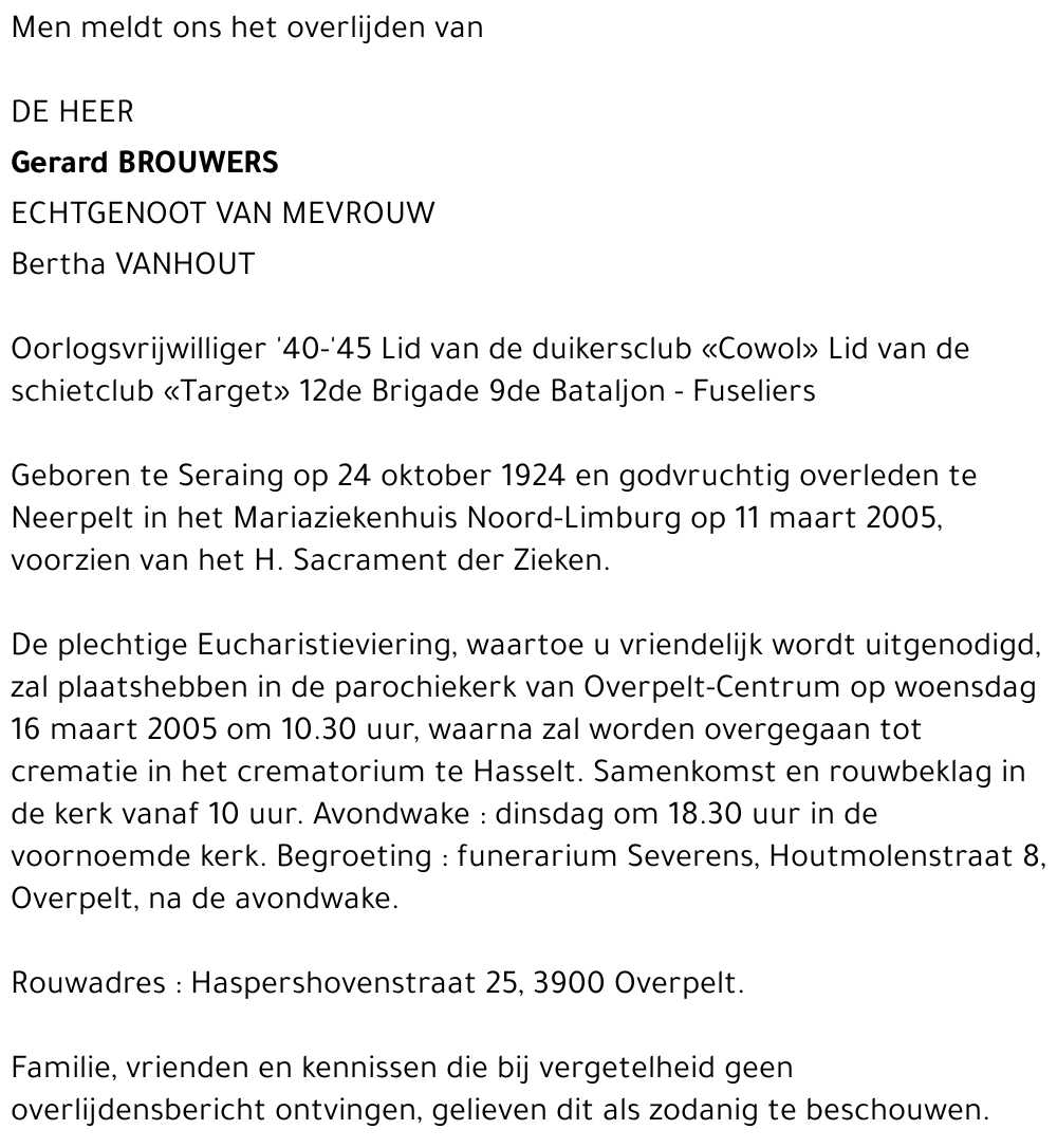 Gerard Brouwers