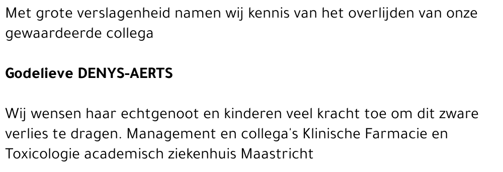 Godelieve (Lieve) Aerts