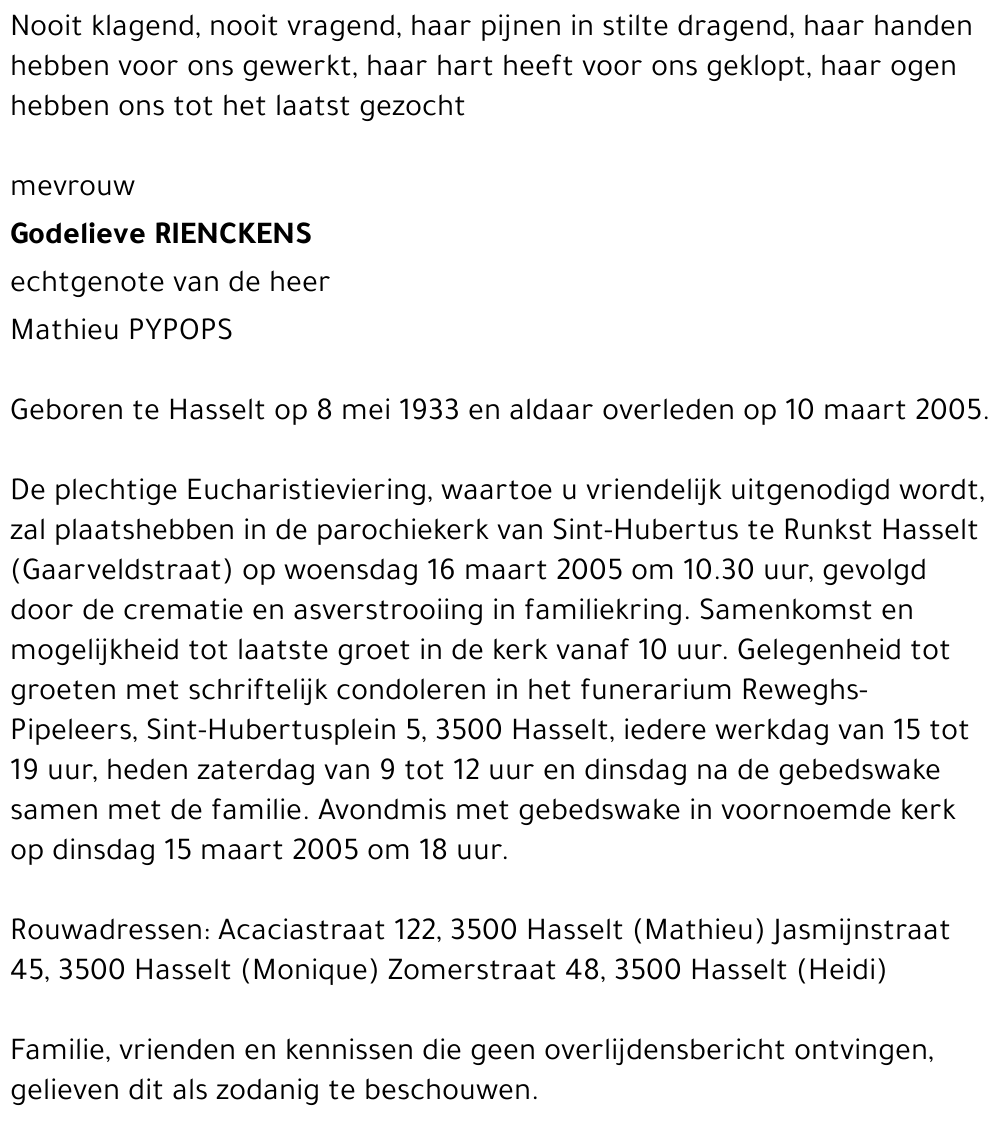 Godelieve Rienckens