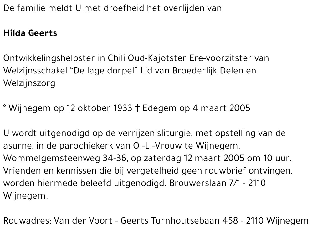 Hilda Geerts