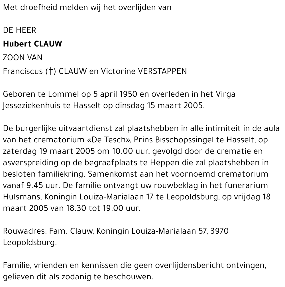 Hubert Clauw