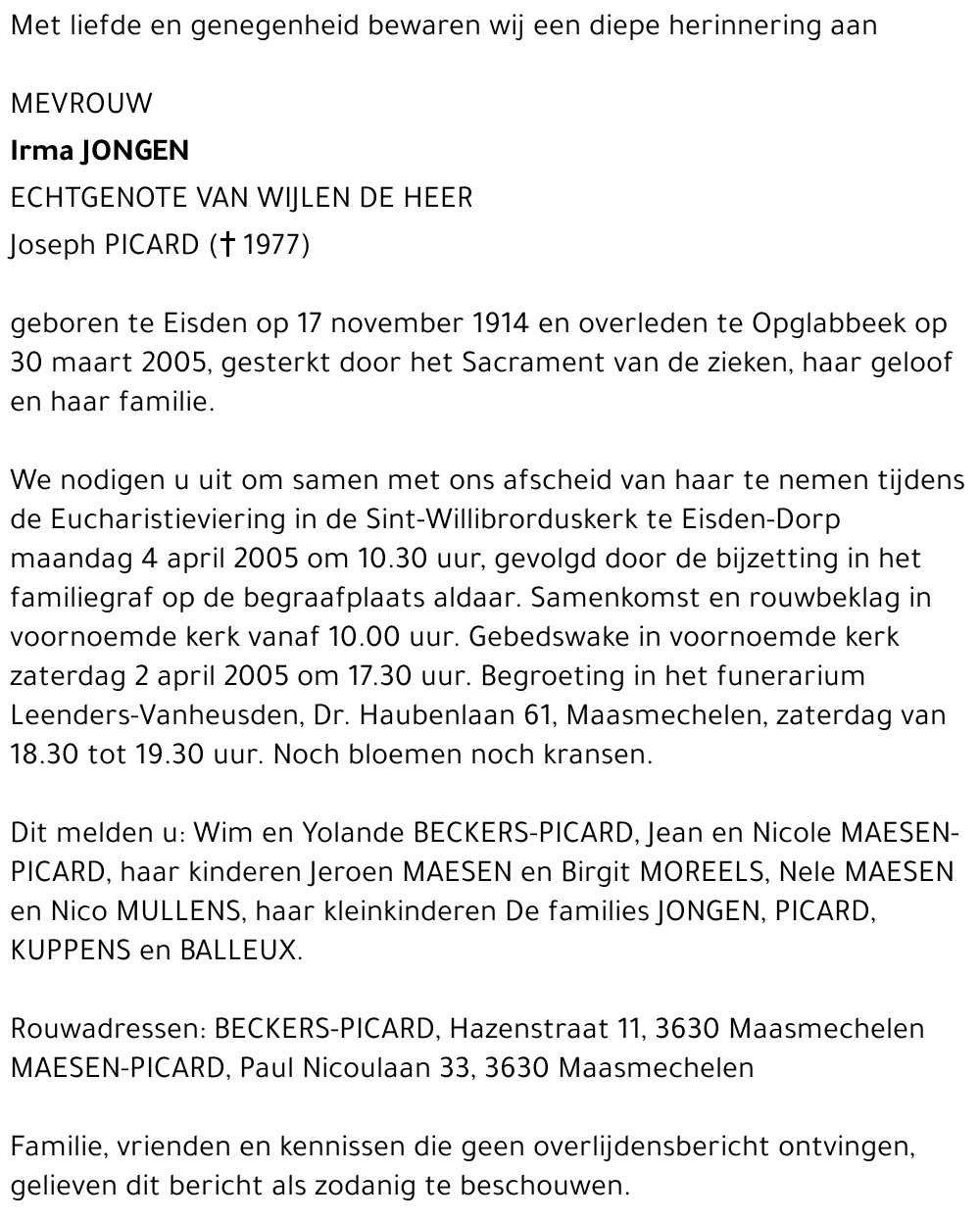 Irma Jongen