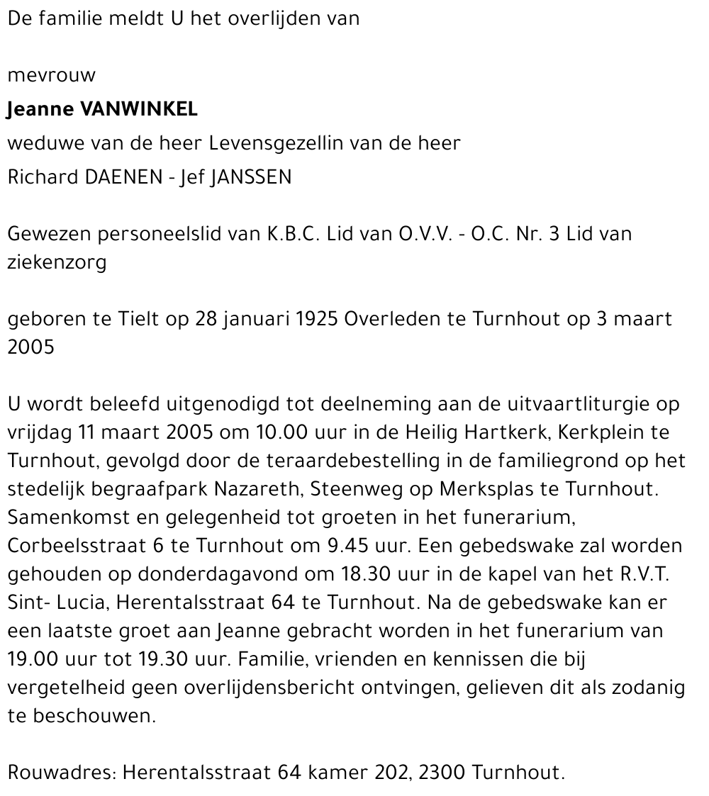 Jeanne Vanwinkel