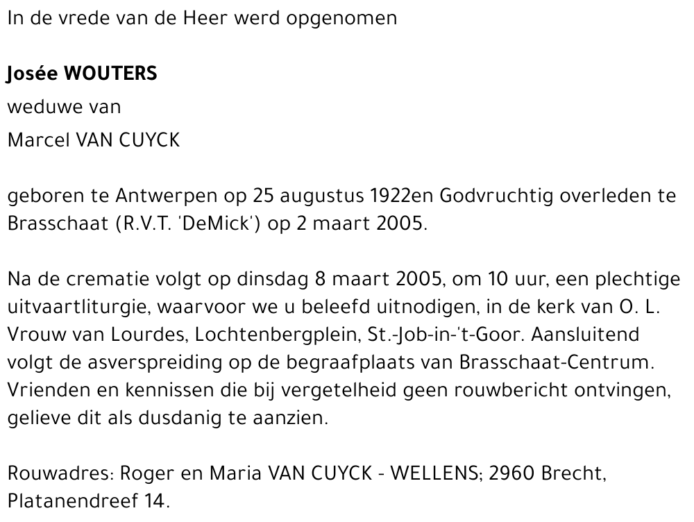 Josée WOUTERS