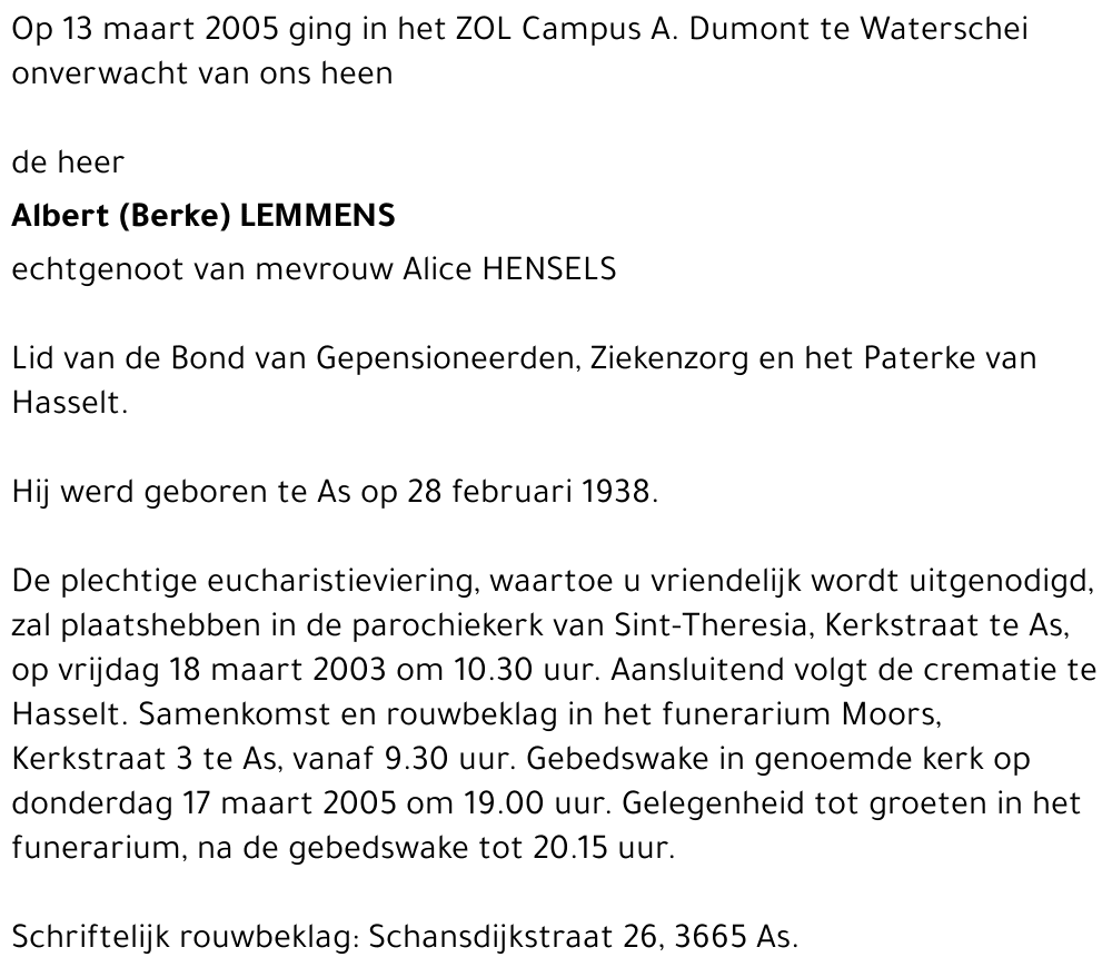 Lemmens Berke