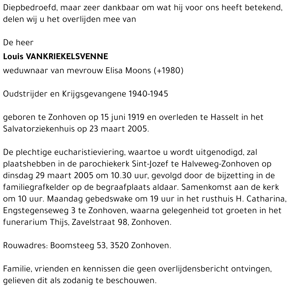 Louis Vankriekelsvenne