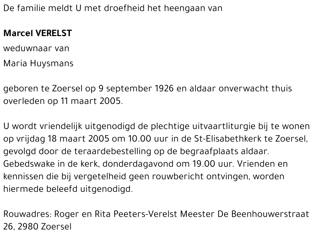 Marcella VERELST