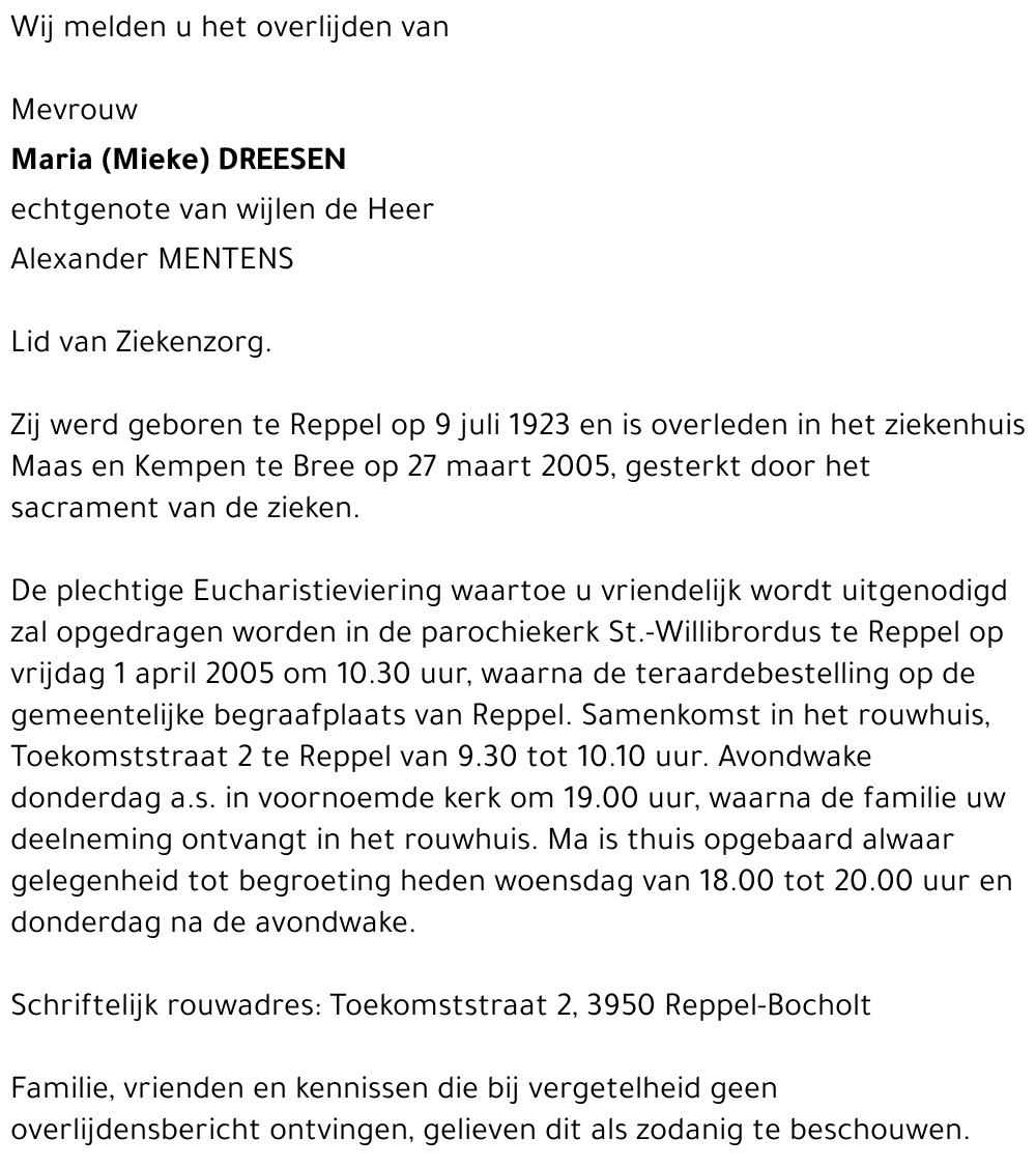 Maria DREESEN