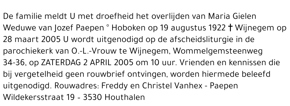 Maria Gielen