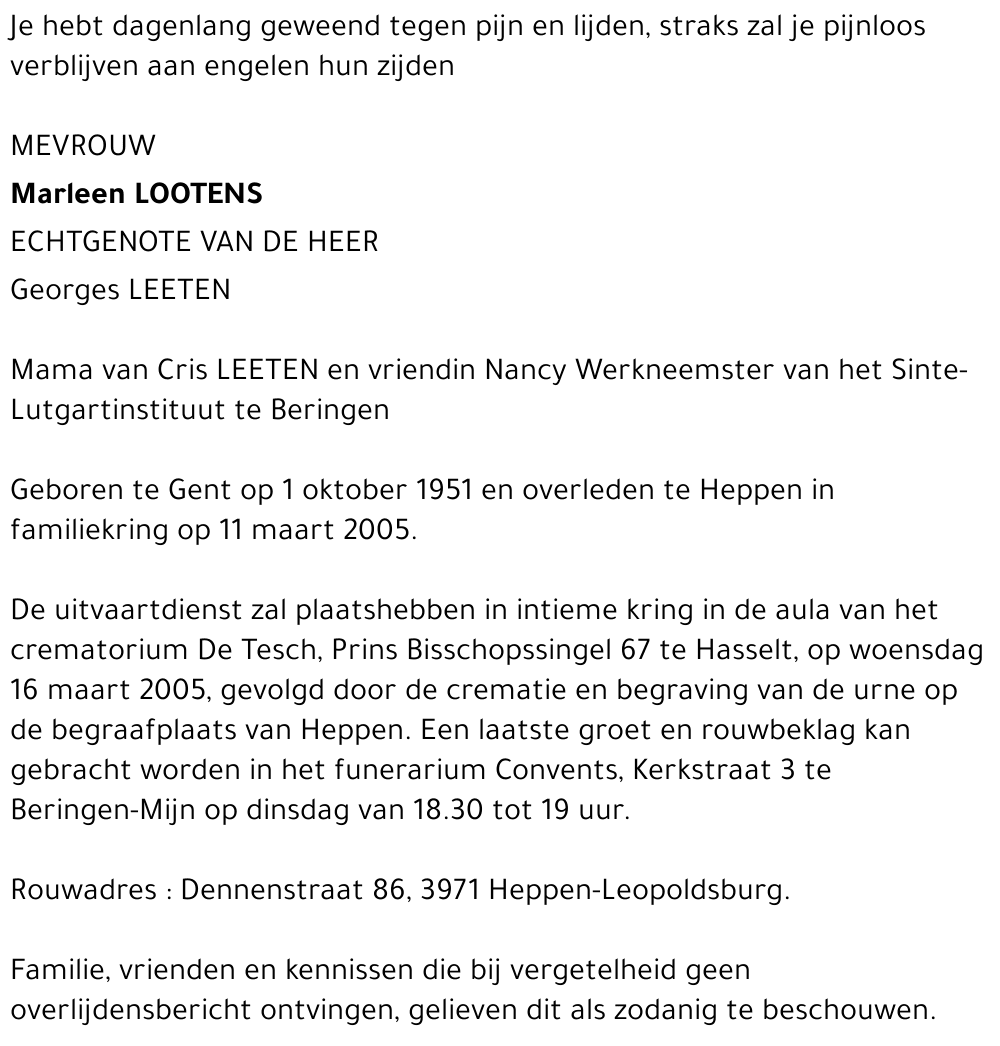 Marleen Lootens