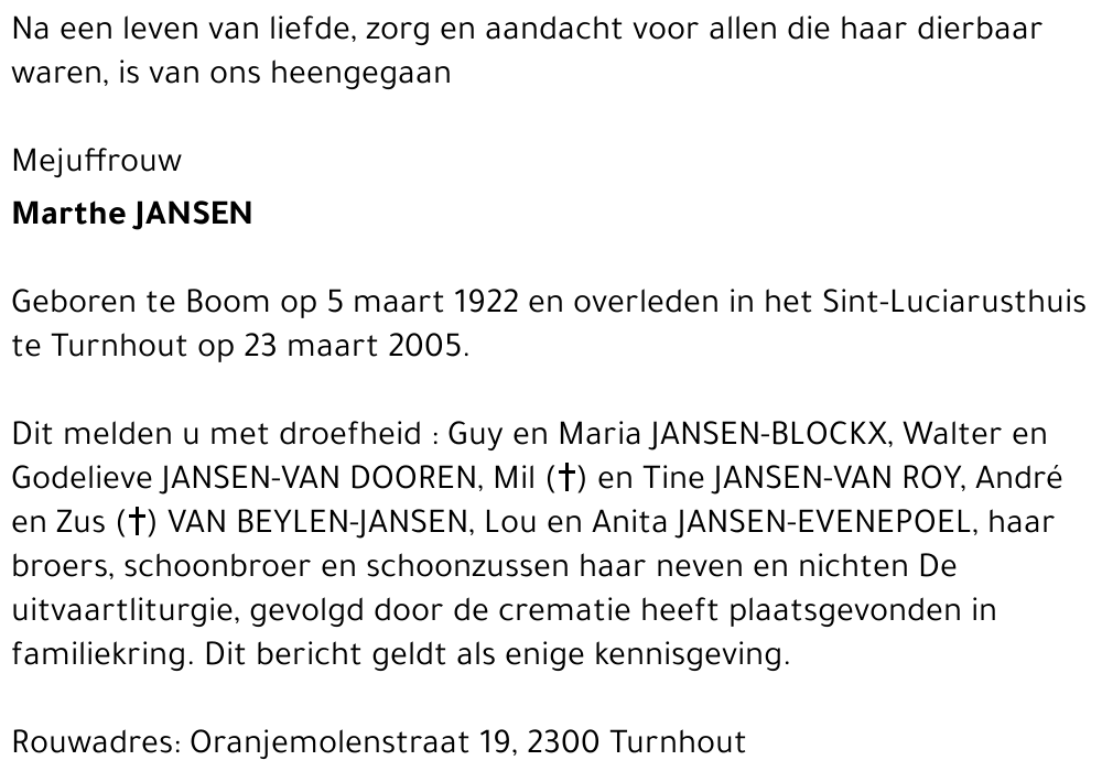 Marthe JANSEN