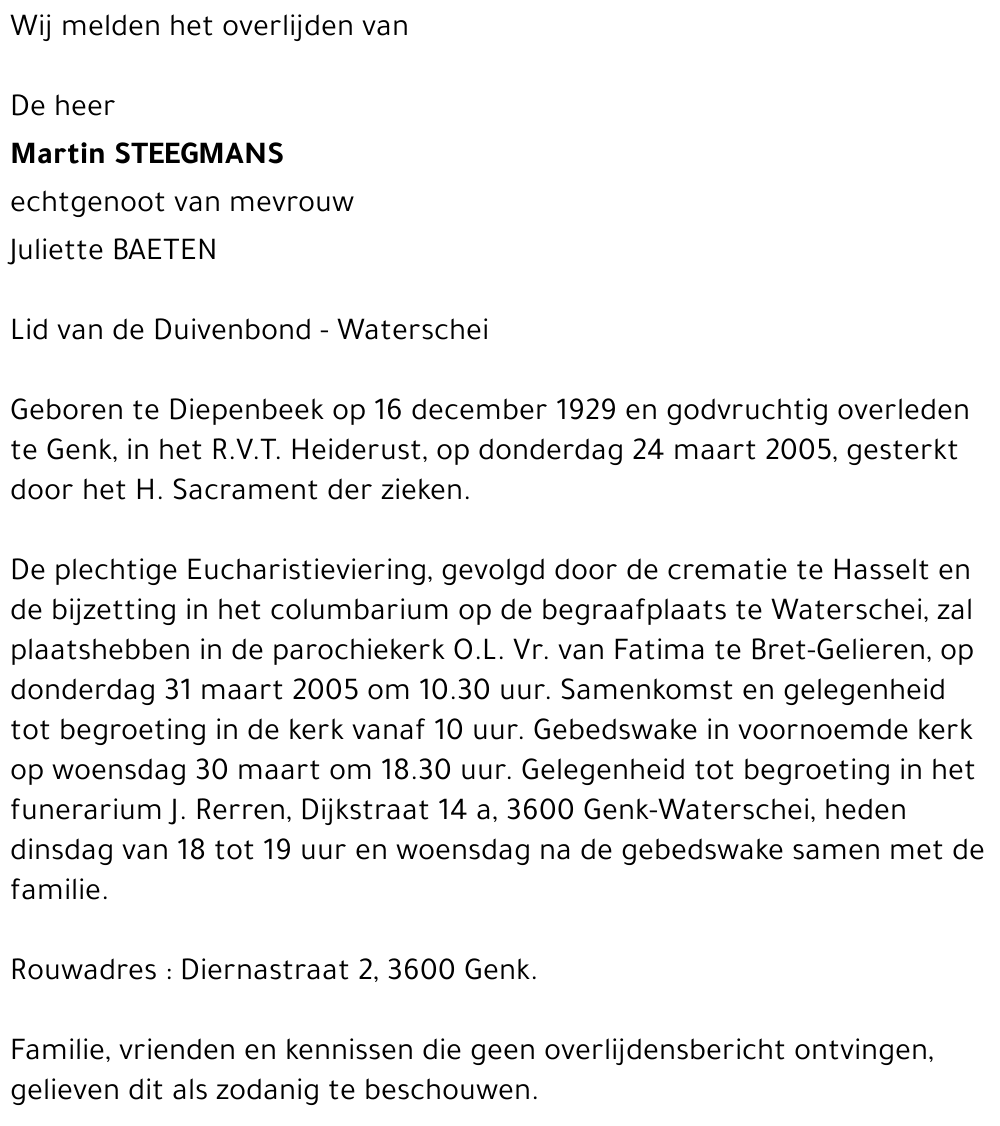 Martin STEEGMANS