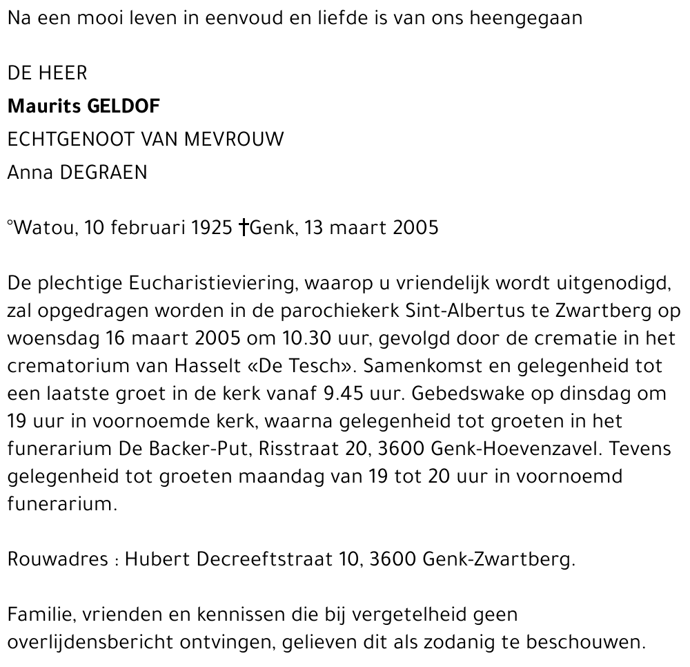 Maurits Geldof