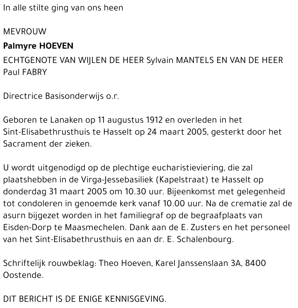 Palmyre Hoeven