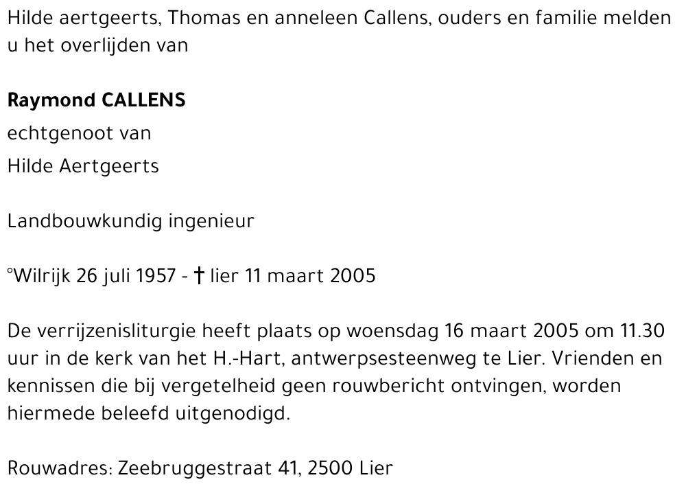 Raymond Callens