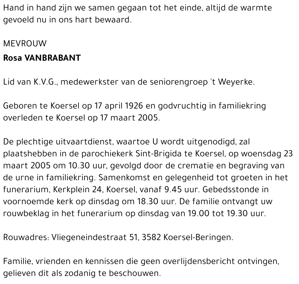 Rosa Vanbrabant