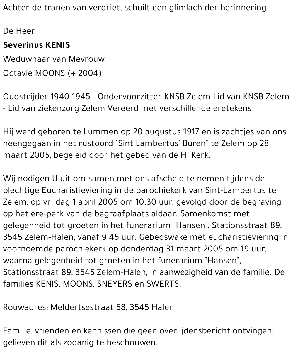 Severinus KENIS