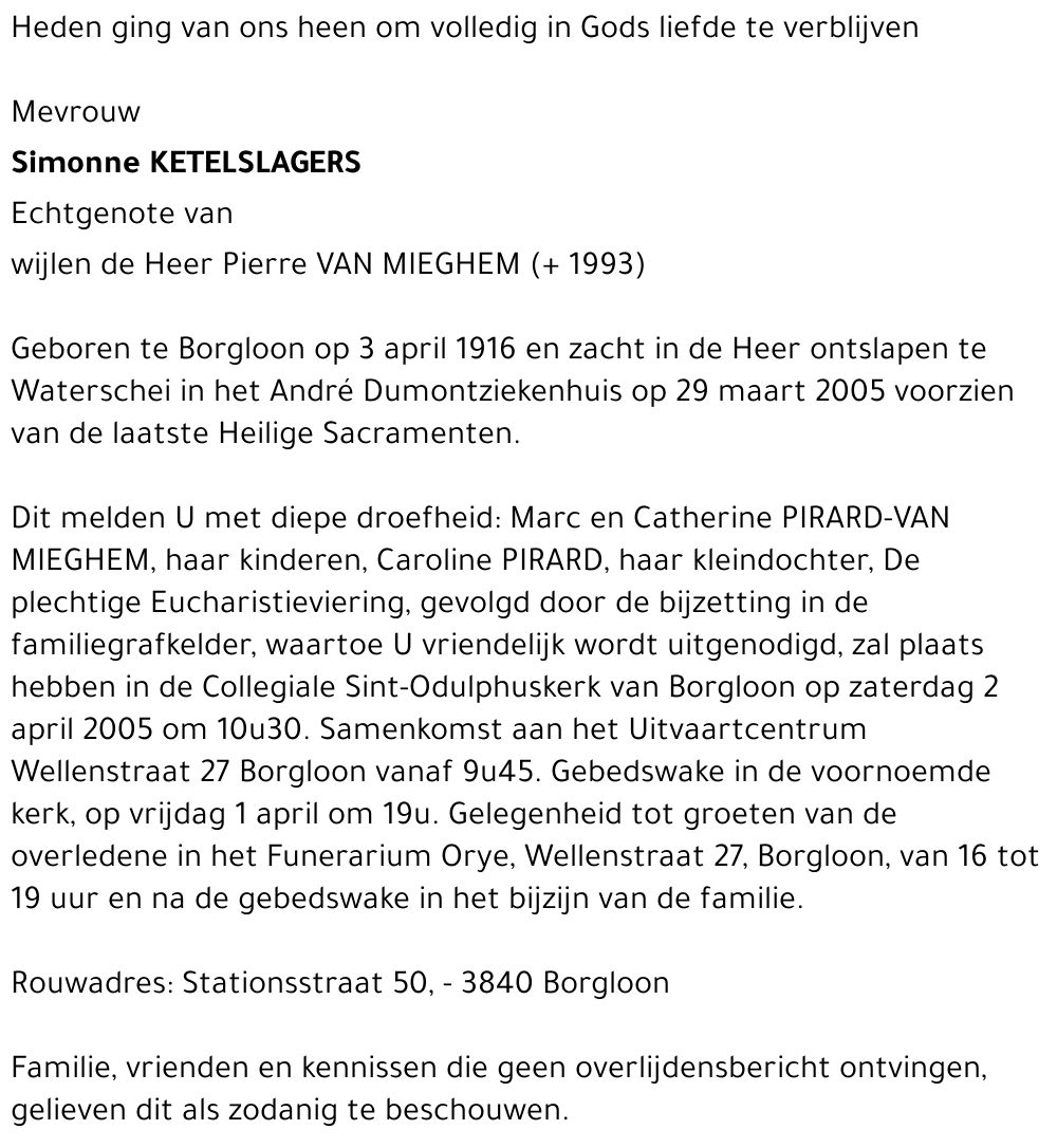 Simonne Ketelslagers