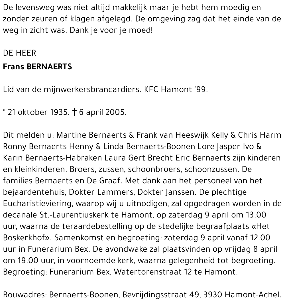 Frans Bernaerts