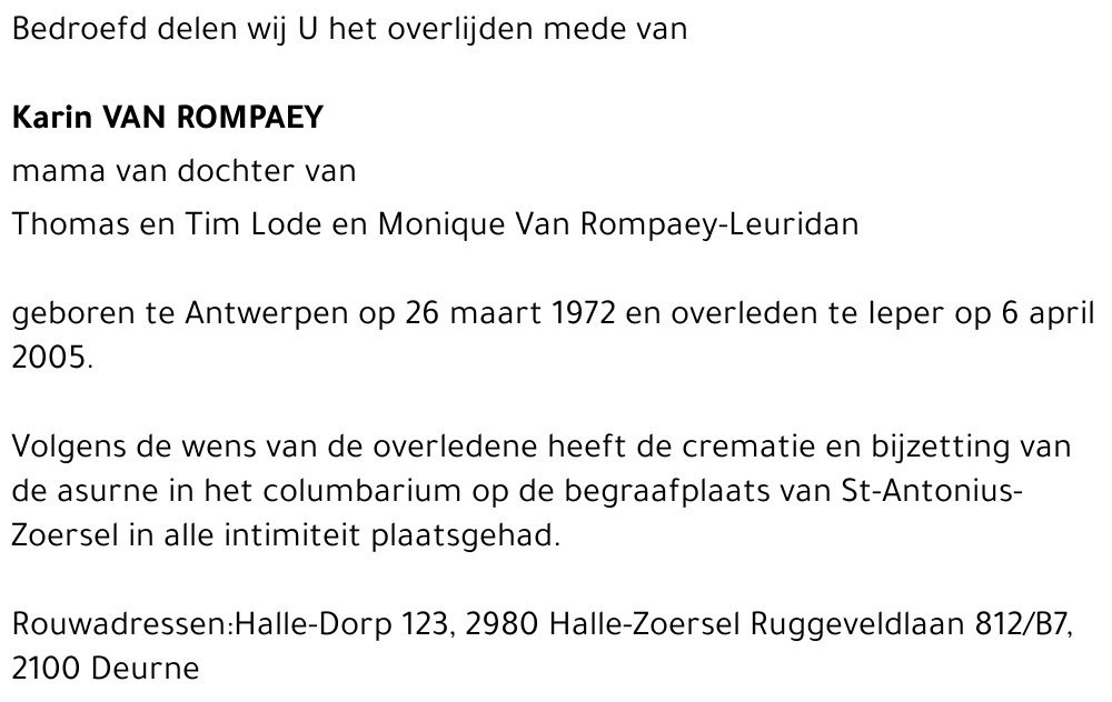 Karin VAN ROMPAEY