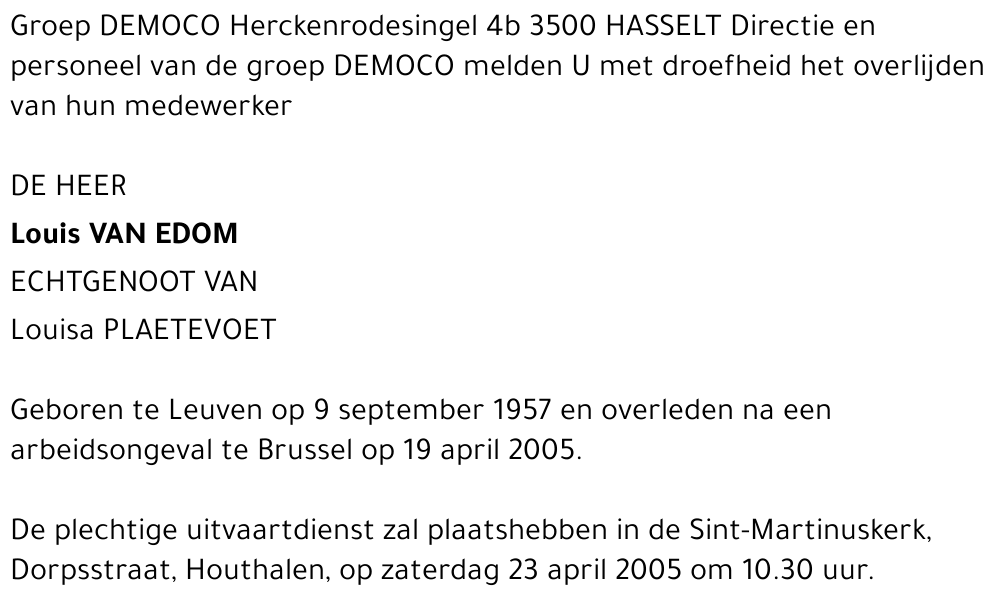 Louis Van Edom (bedrijf)