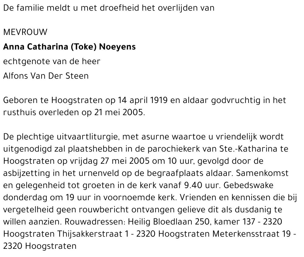 Anna Catharina Noeyens