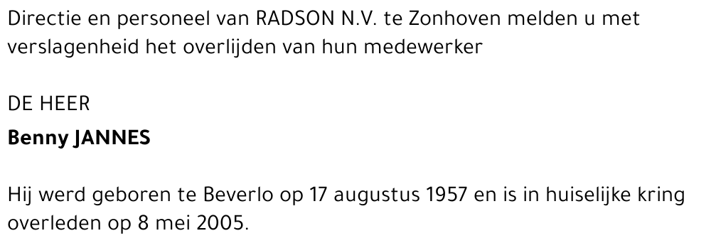 Benny Jannes