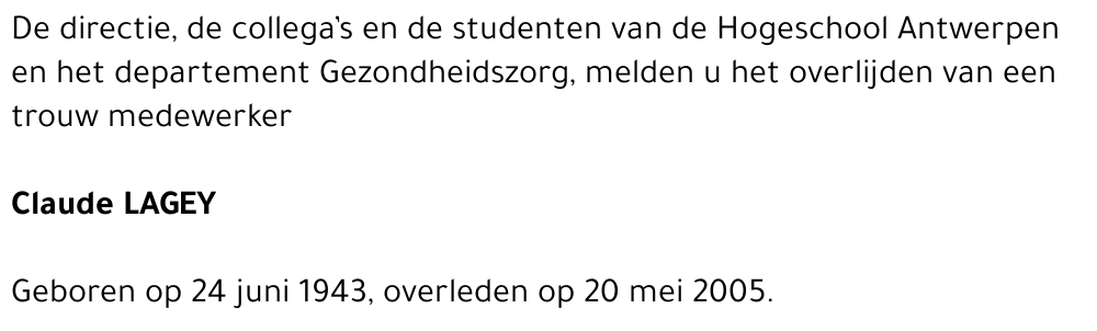 Claude Lagey