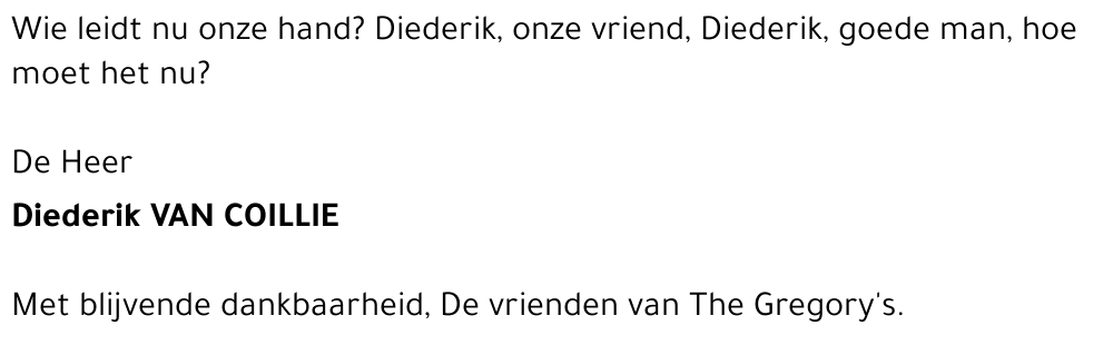 Diederik VAN COILLIE