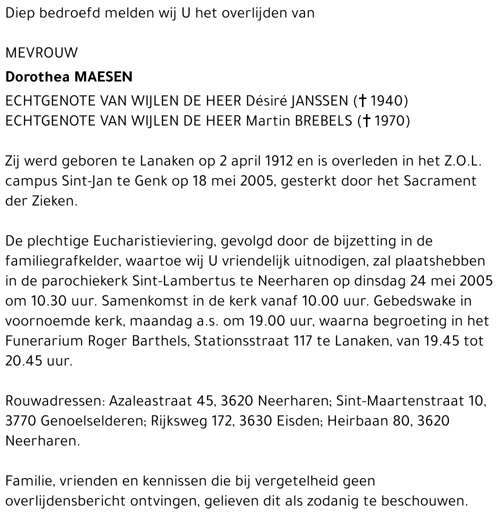 Dorothea Maesen