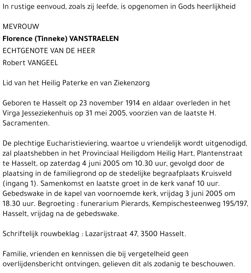 Florence Vanstraelen