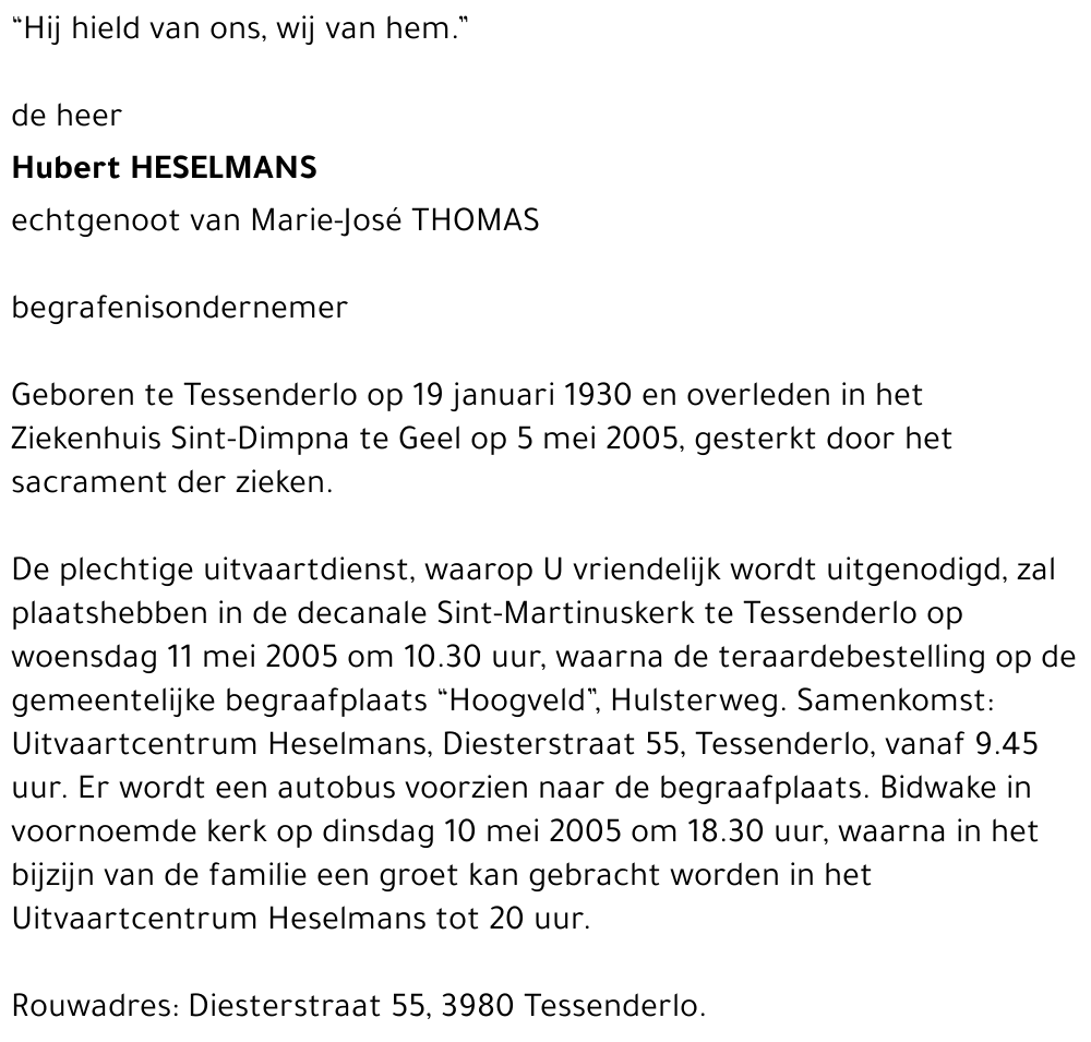 Hubert Heselmans