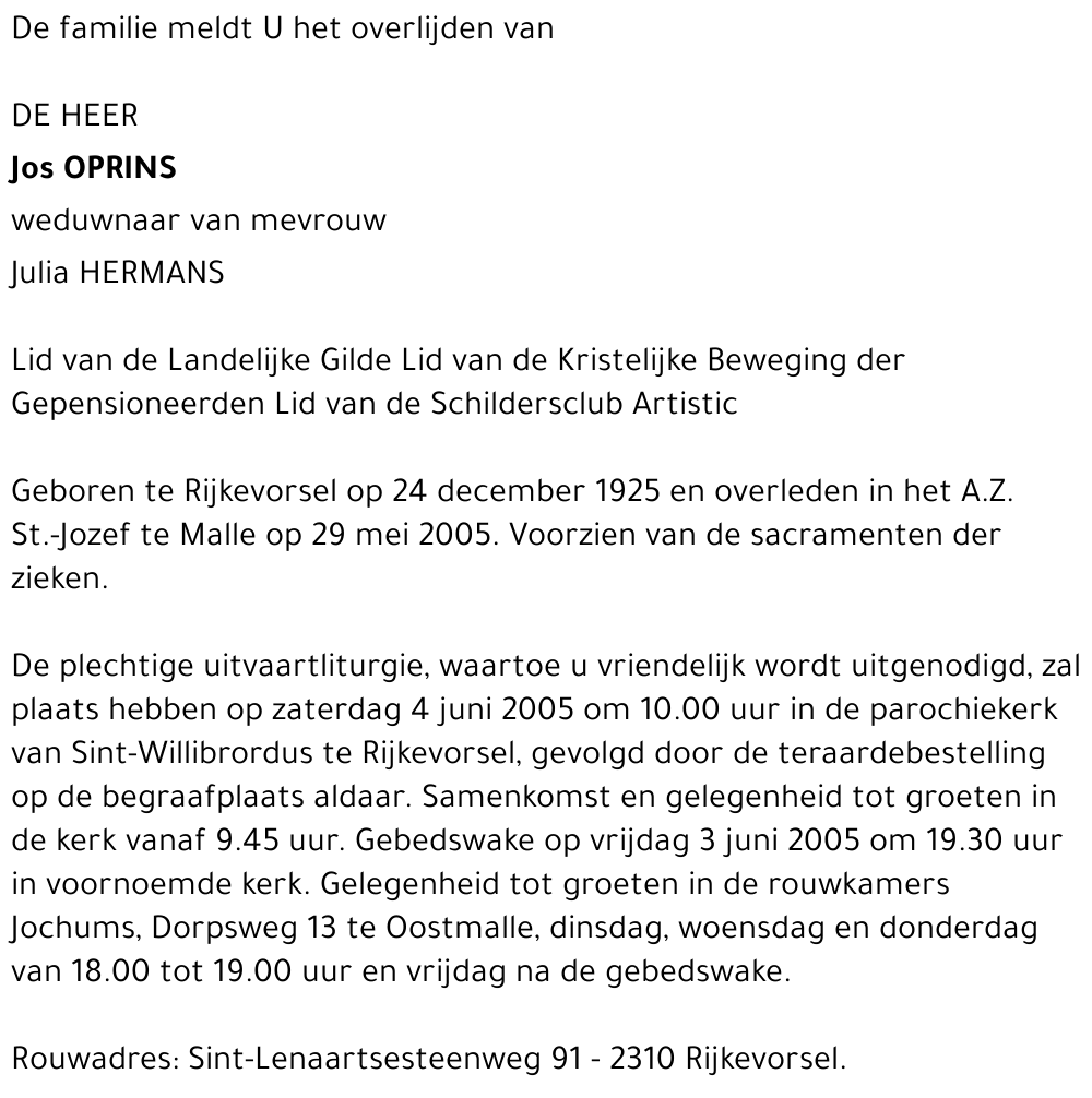 Jos Oprins
