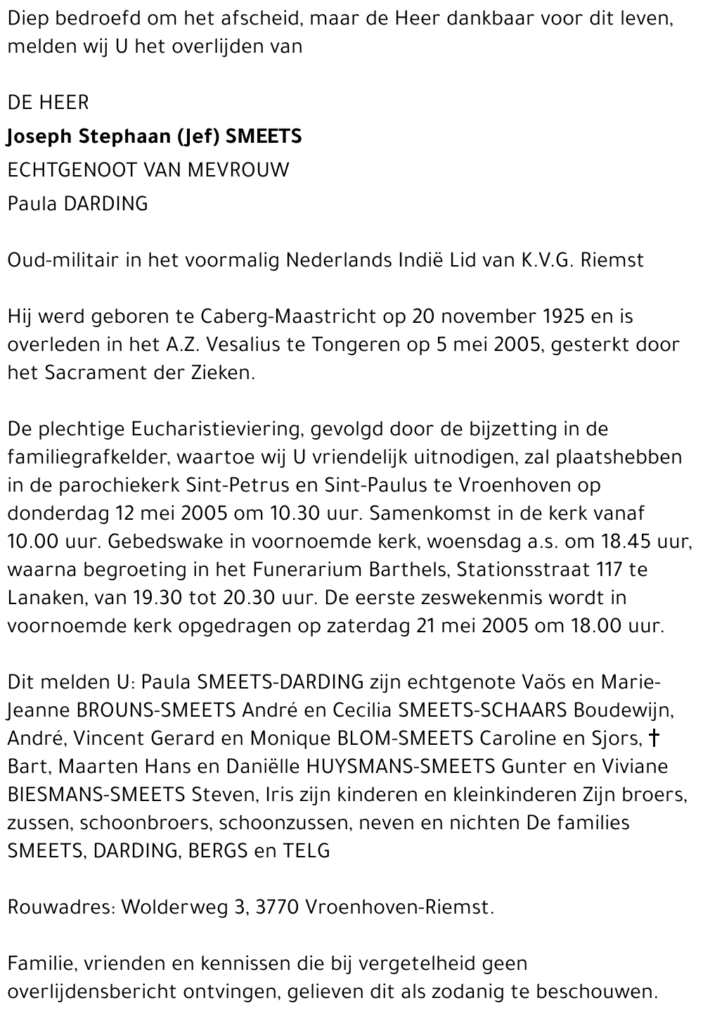 Joseph Stephaan (Jef) Smeets