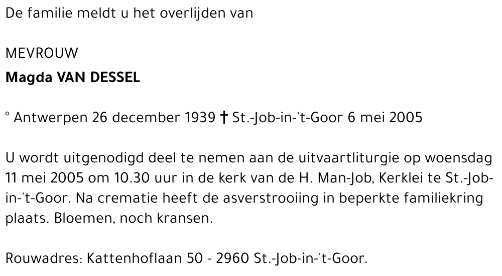 Magda Van Dessel