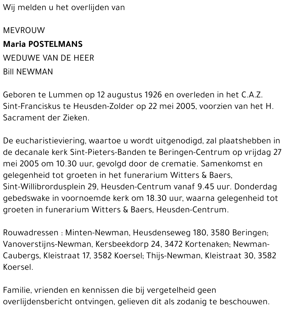 Maria Postelmans