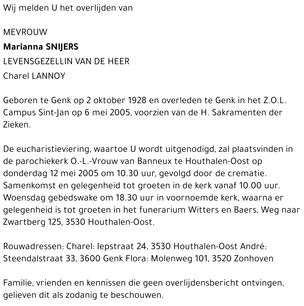 Marianna Snijers