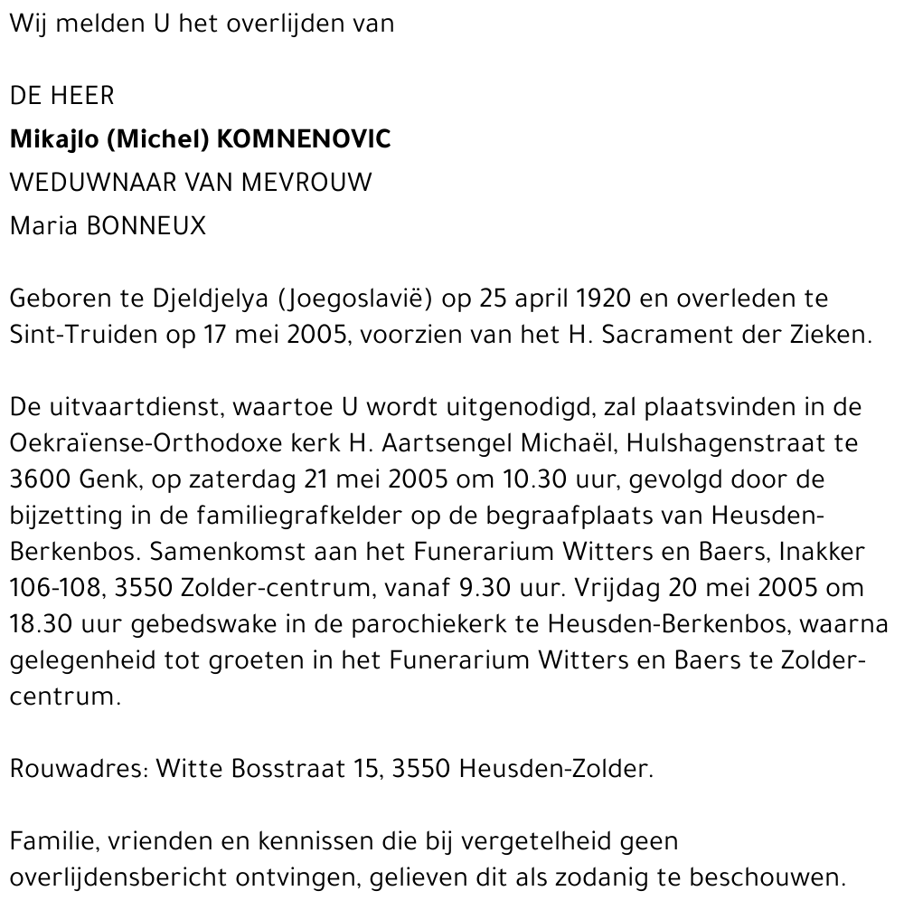 Mikajlo (Michel) Komnenovic