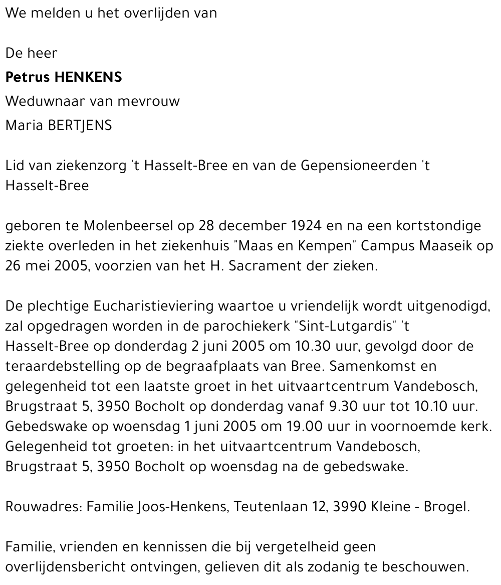 Petrus Henkens