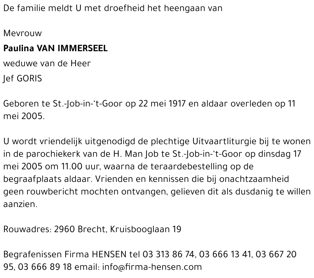 Van Immerseel Paulina